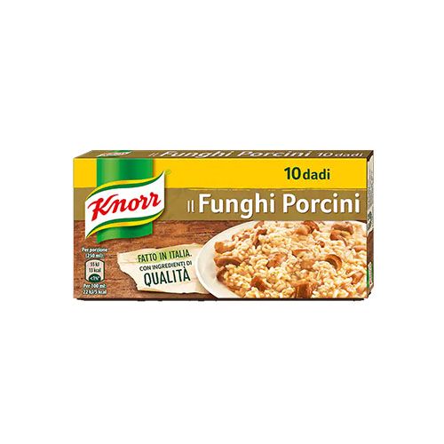 Knorr Porcini Mushroom Stock Cubes, Dado Funghi Porcini, 10 pk, 100g