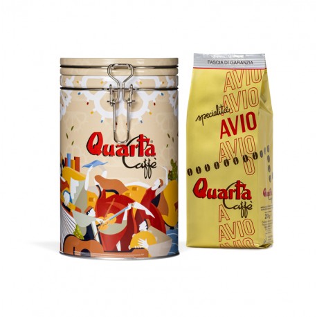 Quarta Caffè Jar with AVIO ORO blend - ground 250g