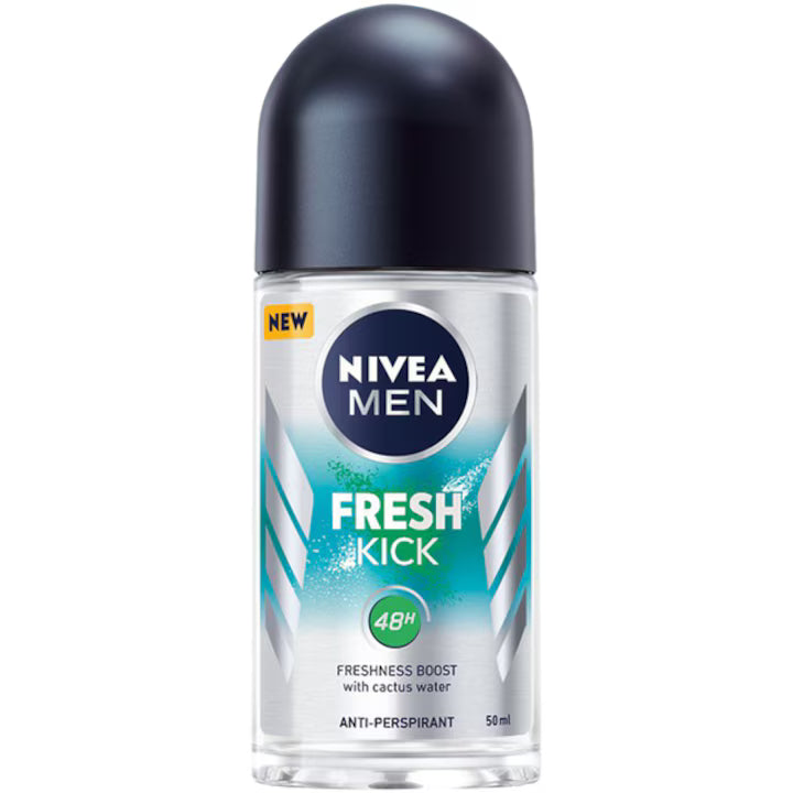 Nivea Men Fresh Kick Anti-Transpirant, Deodorant Roll on, 1.6 oz | 50 ml