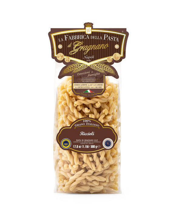 La Fabbrica Della Pasta Riccioli, #589, 17.6 oz | 500gr