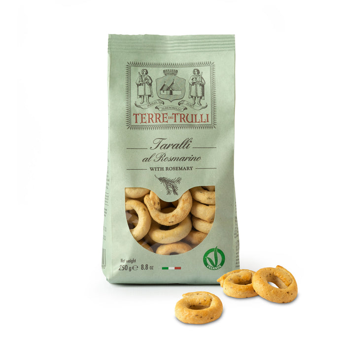 Terre Del Trulli Taralli With Rosemary, 8.8 oz | 250g