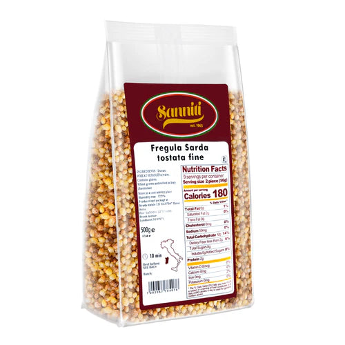 Sanniti Fregula Sarda, Toasted Fine,  17.6 oz | 500g