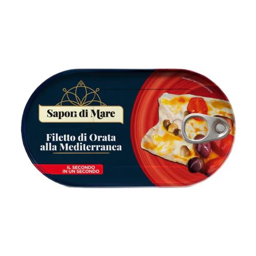 Sapori di Mare Filetto di Orata alla Mediterranea, Fillets w/ Tomato and Olives, 5.11 oz | 145 g