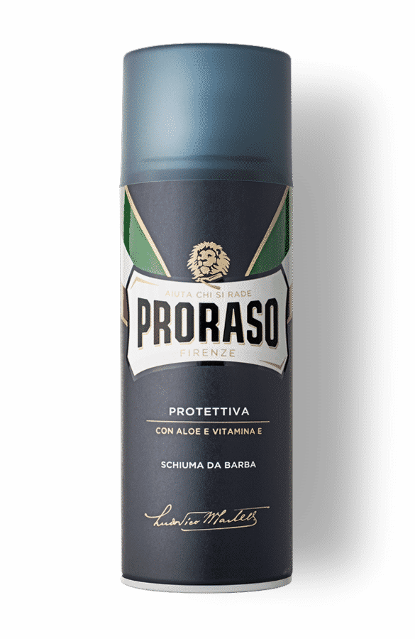 Proraso Protective Shaving Foam with Aloe & Vitamin E – Italian Shaving Cream Foam for Men