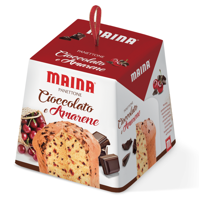 Maina Chocolate & Cherry Panettone, Cioccolato & Amarene, 26.45 oz | 750g