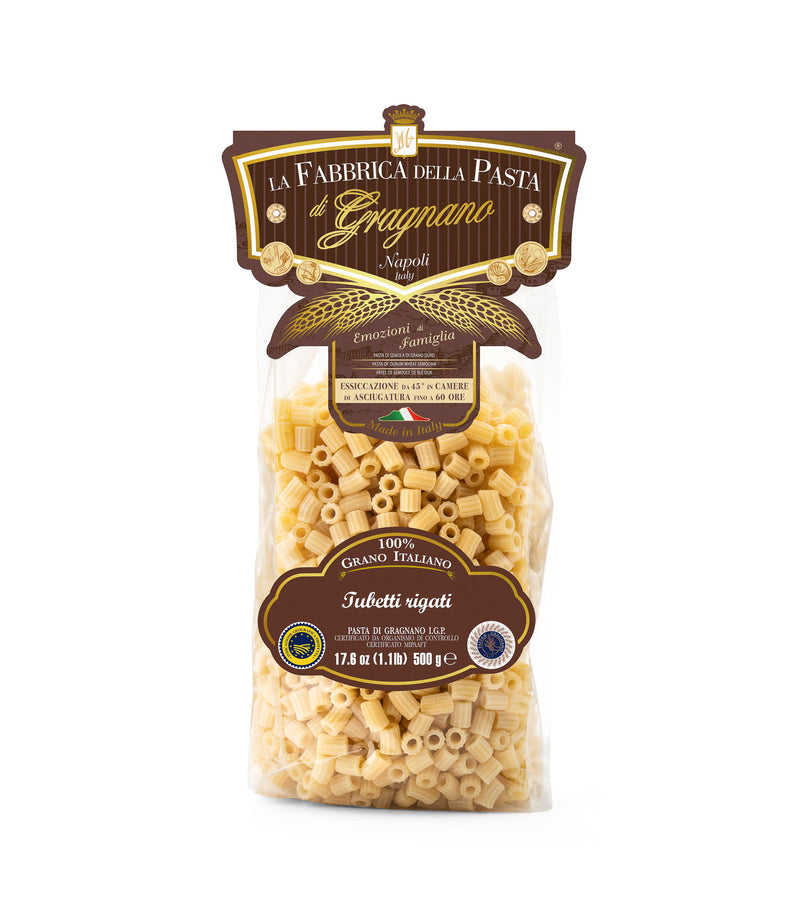 La Fabbrica Della Pasta 'e Tubetti Rigati, #531, 17.6 oz | 500gr