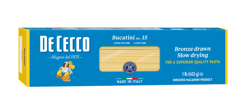 De Cecco Bucatini, #15 1 LB | 453g