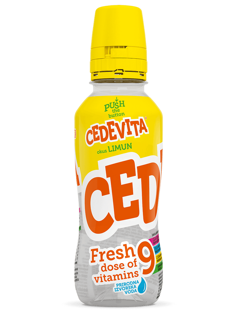 Cedevita Lemon Flavor Drink, Fresh Dose of 9 Vitamins, 11.5 FL OZ