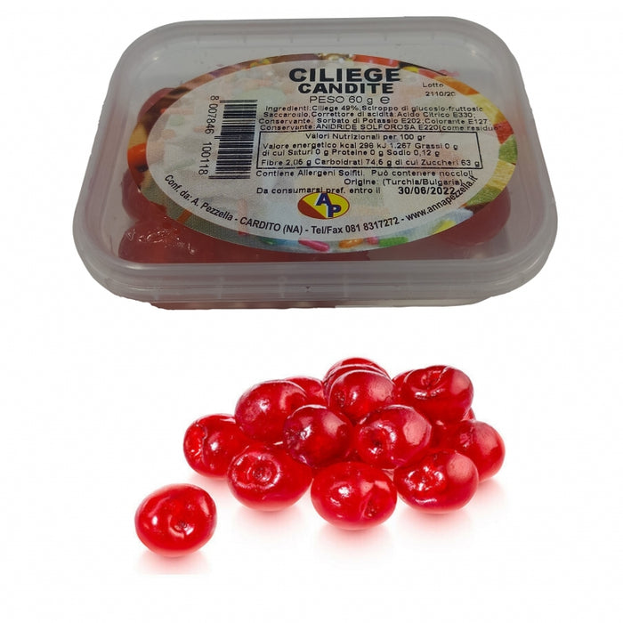 Anna Pezzella Cherry Candied, Ciliege Canditi, 2.11 oz | 60g