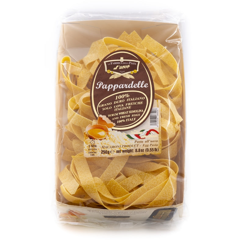 La Fabbrica Della Pasta Pappardelle Egg Pasta, #640, 8.8 oz | 250g