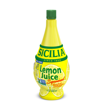 Sicilia Lemon Juice, Squeeze Bottle, Product of Italy, 7 oz | 206 ml