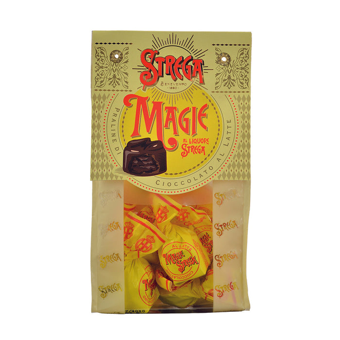 Strega Milk Chocolate Truffles with Liqueur Creme, Magie Strega, 5.29 oz | 150g