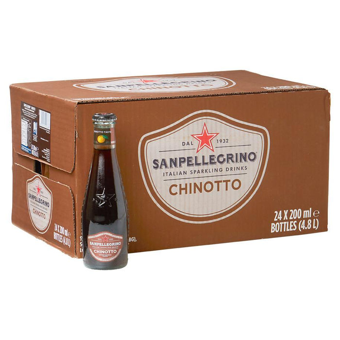 San Pellegrino Chinotto FULL CASE, 24 x 6.75 fl oz, Glass Bottles
