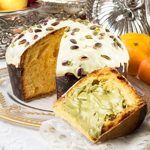 Fiasconaro Dolce & Gabbana Sicilian PISTACHIO PANETTONE IN TIN, 800 g