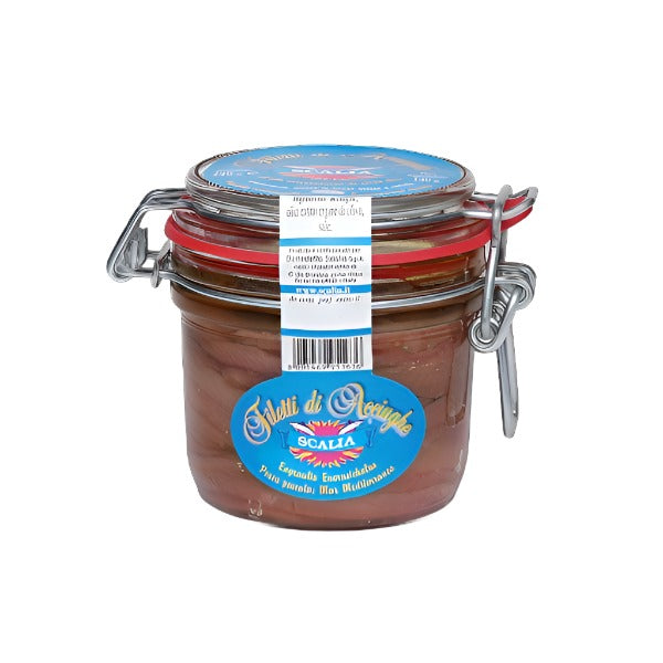 Scalia Anchovy Fillets in Extra Virgin Olive Oil, 8.4 oz