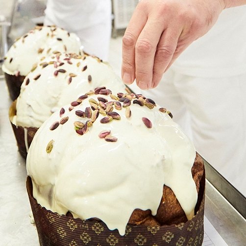 Fiasconaro Dolce & Gabbana Sicilian PISTACHIO PANETTONE IN TIN, 800 g