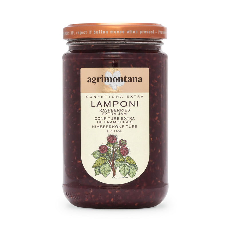 Agrimontana Raspberries Extra Jam, Lamponi, 12.3 oz | 350g