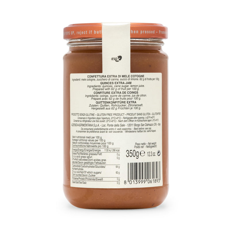 Agrimontana Quinces Extra Jam, Mele Cotogne, 12.3 oz | 350g