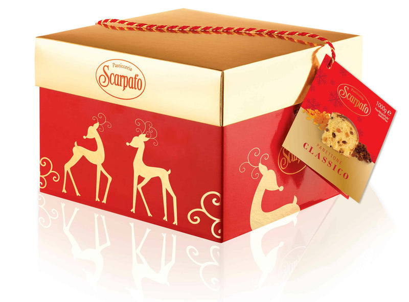 Scarpato Panettone Classico, Gift Box, 35 oz | 1000g