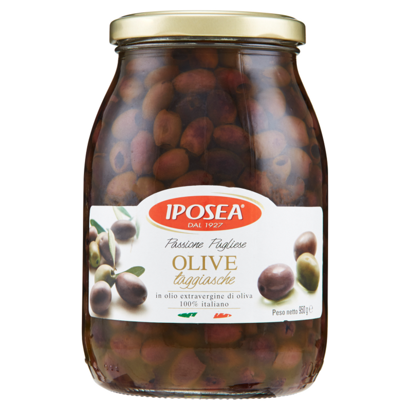 Iposea Taggiasche Olives in Extra Virgin Olive Oil, 33.51 oz | 950g ...