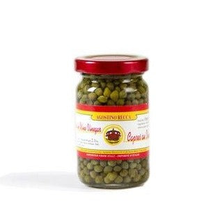 Agostino Recca Capers in Vinegar, 2.3 oz | 65g Jar