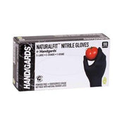 Handgards Black Powder Free Extra Large Disposable Nitrile Gloves- 100pk