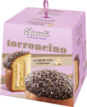 Bauli Panettone Torroncino, Chocolate Covered with Nougat Cream Filling, 26.4 Oz