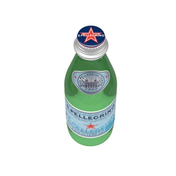 San Pellegrino Sparkling Mineral Water, 8.45 fl oz, Glass