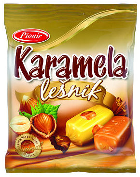 Pionir Karamela With Hazelnut Toffee Candy, 3.5 oz