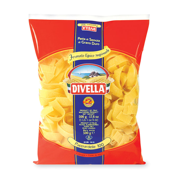 Divella Pappardelle Pasta #100, 17.6 oz | 500g