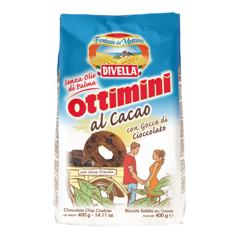 Divella Ottimini Chocolate Cookies, 14 oz | 400g