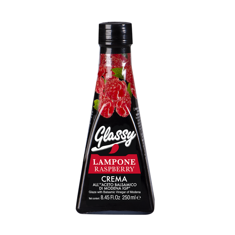 Bellei Glassy Raspberry Glaze with Balsamic Vinegar of Modena IGP, 8.45 oz | 250 ml