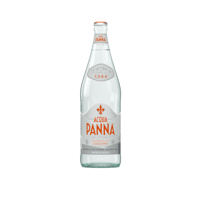 Acqua Panna Natural Spring Water, 33.8 oz | 1 Liter Glass