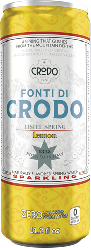 Fonti Di Crodo Lemon Sparkling Water, Made in Italy, 11.2 fl oz
