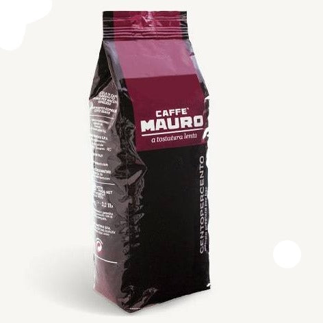 Caffe Mauro Centopercento Beans, 100% Arabica, 2.2 lb | 1000g