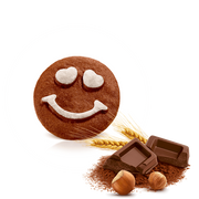 Balocco Faccine Biscuits, Chocolate & Hazelnut Cookies, 12.3 oz | 350g