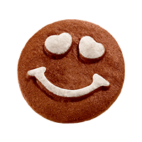 Balocco Faccine Biscuits, Chocolate & Hazelnut Cookies, 12.3 oz | 350g