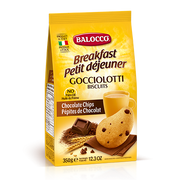Balocco Gocciolotti Biscuits, Chocolate Chip Cookies, 12.3 oz | 350g