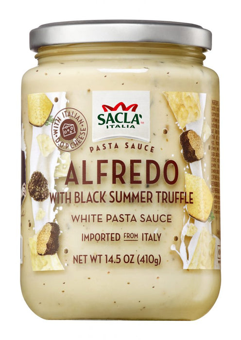 Sacla Alfredo Sauce with Black Truffle, 14.5 oz | 410g