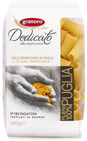 Granoro Dedicato Rigatoni Pasta, Bronze  #183, 1.1lb | 500g