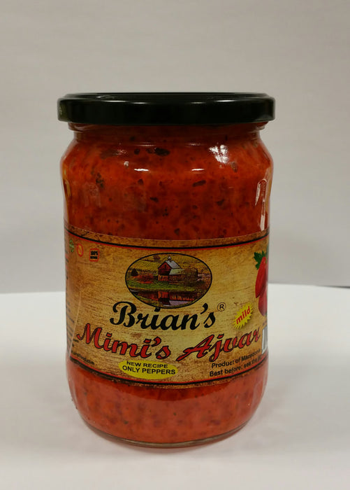 Brian's Mimi's Ajvar Mild, Only Peppers, 20.4 oz | 580g