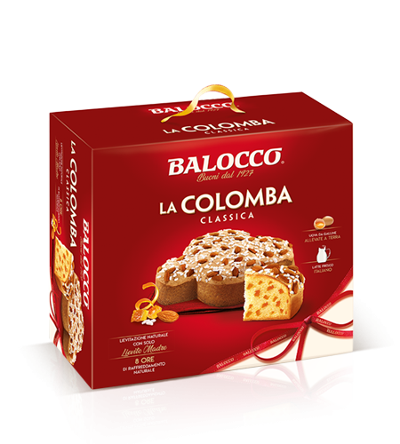 Balocco Colomba Cassi Italian Easter Cake, 2.2 lb | 1 kg