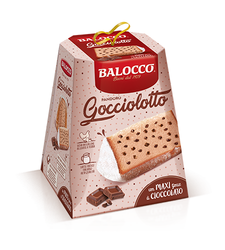 Balocco Pandoro Gocciolotto, Chocolate Chip Pandoro, 800g