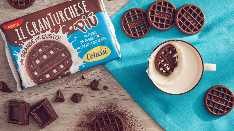 Colussi Cacao Gran Turchese Piu Cookies, 11.99 oz | 340g