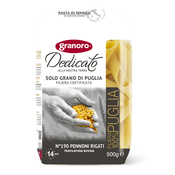 Granoro Dedicato Pennoni Rigati Pasta  #190, 1.1lb | 500g