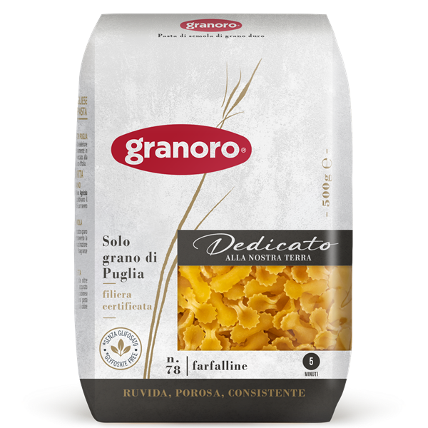 Granoro Dedicato Farfalline Pasta, #78, 1.1lb | 500g