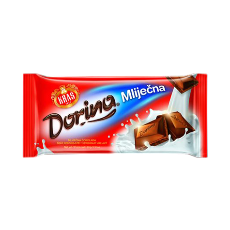 Kras Dorina Milk Chocolate Bar, 80g, 3850102111961