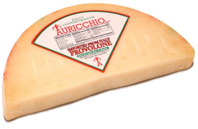 Auricchio Sharp Provolone Wedge cuts, Approx. 1lb