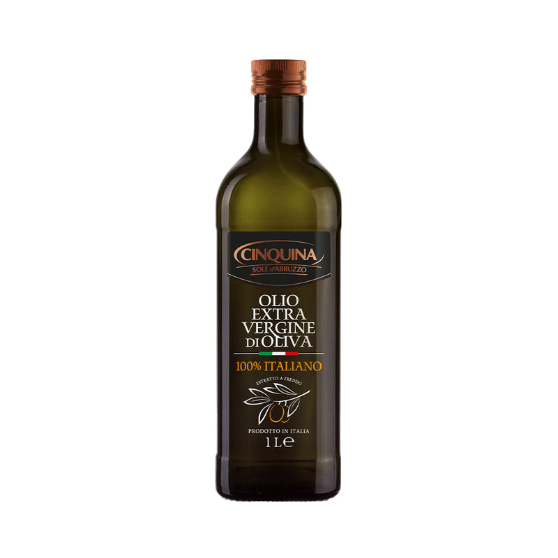 Cinquina 100% Italian Extra Virgin Olive Oil, 33.8 fl oz | 1 LT