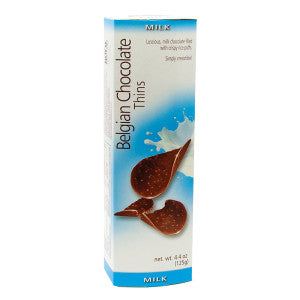 Belgian Chocolate Thins, Milk 125g
